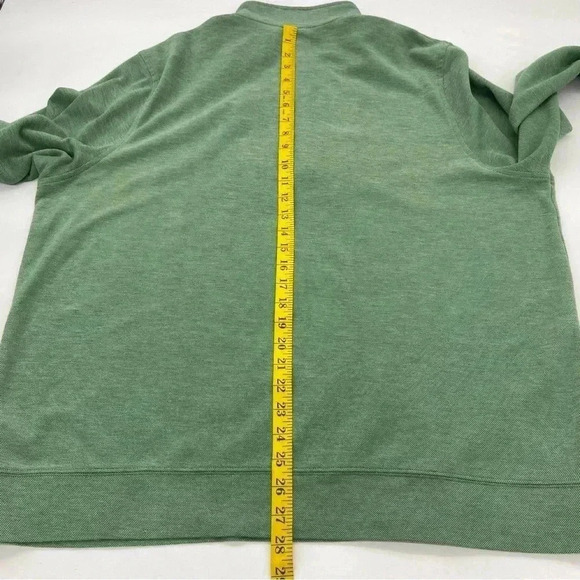L.L. Bean 1/4 Zip Pullover Lakewashed Green XL - Picture 11 of 12